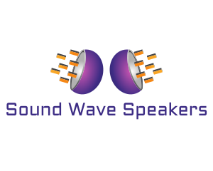 Gradient Subwoofer Speakers logo design