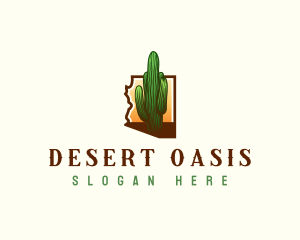 Arizona Saguaro Cactus logo design