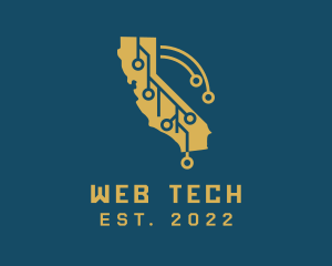 California Technology Map logo design