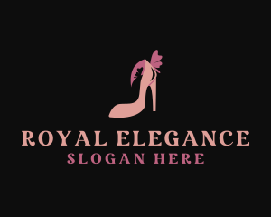 High Heels Flower Fashion logo design