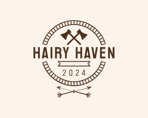 Hipster Arrow Axe logo design