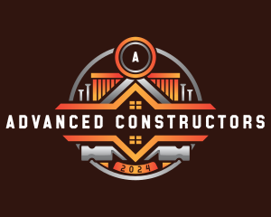 Roofing Carpentry Hammer Builder logo design