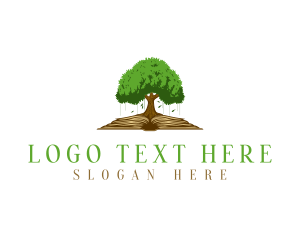 Tree - Tree Book Forest logo design