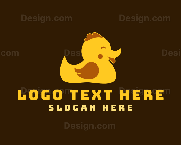 Cute Toy Duck Logo