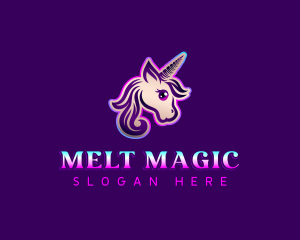 Unicorn Horse Pony logo design