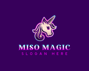 Unicorn Horse Pony logo design