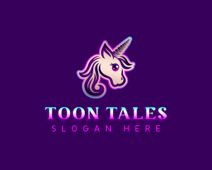 Unicorn Horse Pony logo design