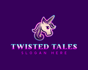 Unicorn Horse Pony logo design