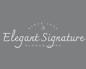 Elegant Designer Signature logo design