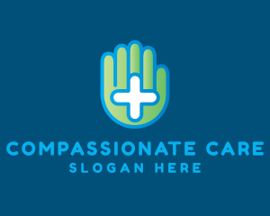 Medical Cross Hand logo design