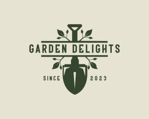 Shovel Landscaper Tools logo design