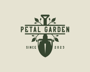 Shovel Landscaper Tools logo design