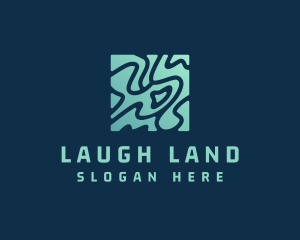 Land Area Mapping logo design