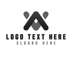 Social Media - Minimalist Professional Letter A logo design