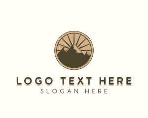 Mountain Range Outdoor Hiking logo