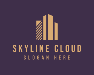 Real Estate Skyline Building  logo design