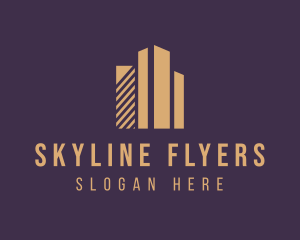 Real Estate Skyline Building  logo design