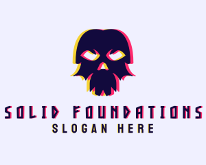 Anaglyph Gaming Skull Logo