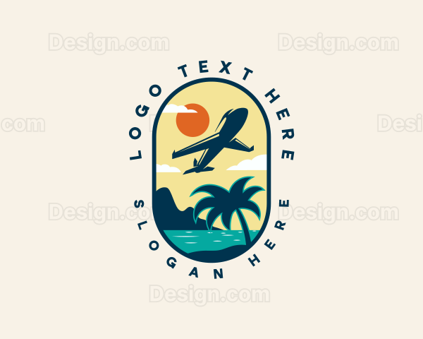 Travel Airplane Tourism Logo