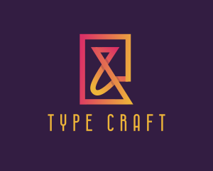 Gradient Ampersand Typography logo
