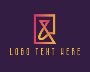 Font - Gradient Ampersand Typography logo design