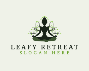 Tree Meditation Yoga logo design