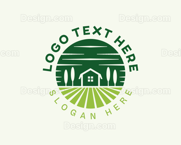 Garden Field Landscaper Logo