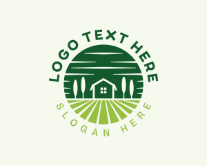 Garden Field Landscaper Logo