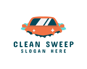 Clean Car Wash Service logo design