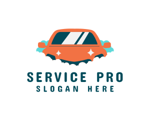 Clean Car Wash Service logo design