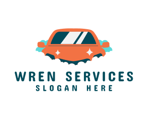 Clean Car Wash Service logo design