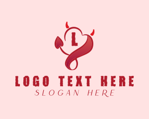 Devil Heart Lettermark logo