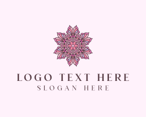 Floral Decorative Flower  Logo