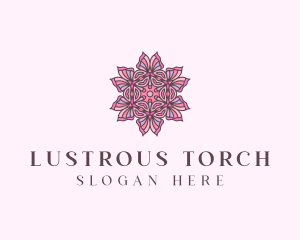 Floral Decorative Flower  logo design