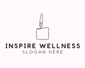 Wellness Candle Decor logo design