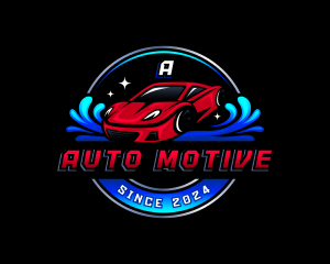 Car Wash Auto Detailing logo design