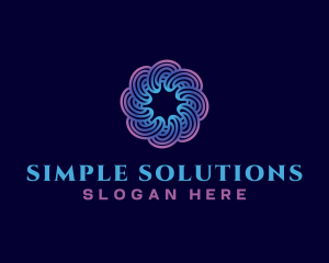 Spiral Swirl Technology logo design