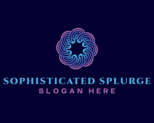 Spiral Swirl Technology logo design