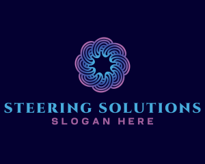 Spiral Swirl Technology logo design