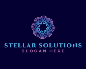 Spiral Swirl Technology logo design