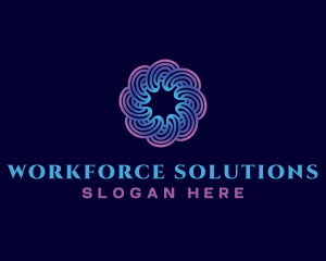 Spiral Swirl Technology logo design