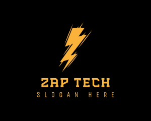 Modern Electric Thunderbolt logo design