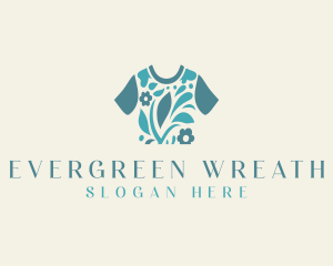 Flower Shirt Laundry Wash logo design