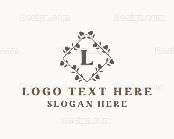 Floral Diamond Ornament Logo