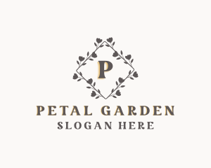 Floral Diamond Ornament logo design