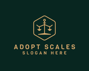 Justice Scale Lawyer logo design