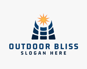 Solar Panel Device logo design