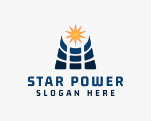 Solar Panel Device logo design