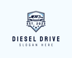 Car Driving Badge logo design