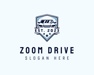 Car Driving Badge logo design